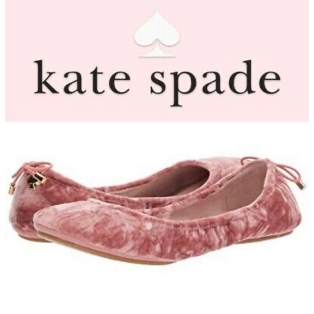 Kate Spade ♠️ Globe Rose Crushed Velvet